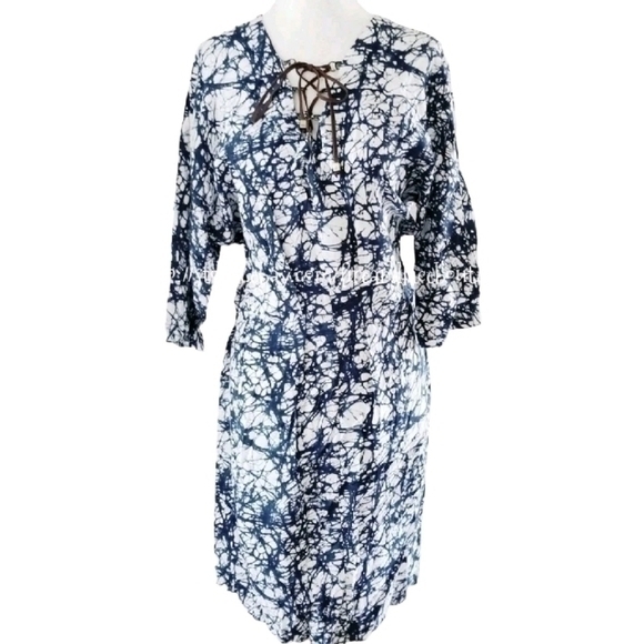 MICHAEL BY MICHAEL KORS TWIST DYE DRESS SZ M - Picture 2 of 9